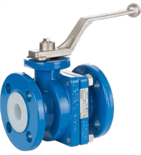 Lined ball valve